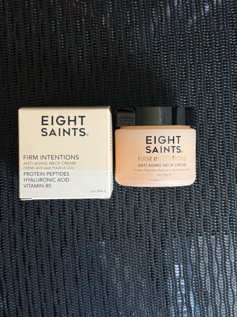 Eight Saints Firm Intentions Anti-Aging Neck Cream – Peach Jar